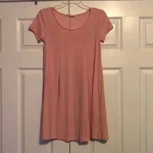 Pink skater rose dress